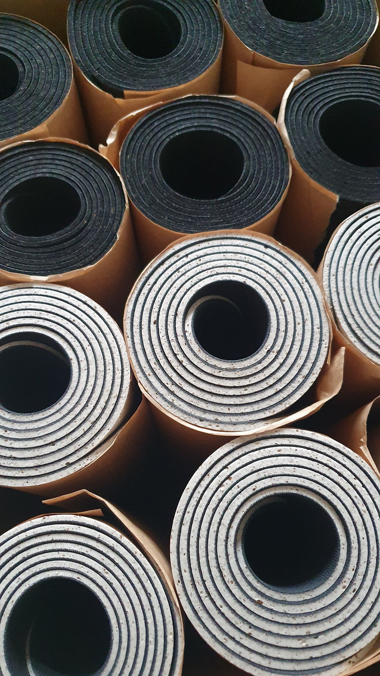 Black Mat - Yoga mat made of cork and natural rubber